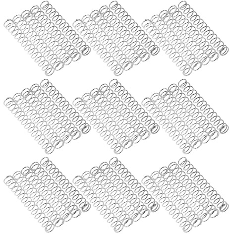 FUNOMOCYA Ressorts de Stylo à Bille en Acier Inoxydable 100 Pièces Ressorts de Compression 0,4 Mm X 4 Mm X 30 Mm Rappel Universels pour Recharges de Stylo à Bille Adaptés à Usage