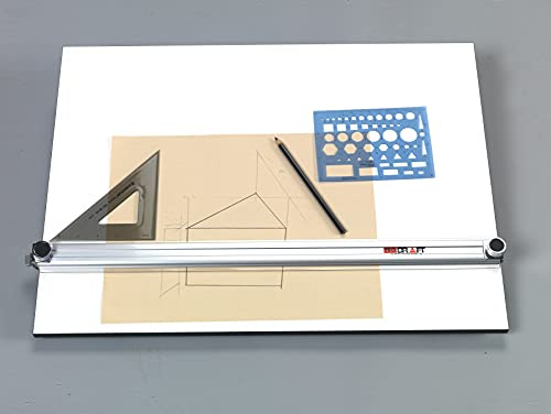 Martin Universal Design 18 x 24 Pro-Draft Parallel Straightedge Board, White Melamine, 1 Each (U-PEB1824B)