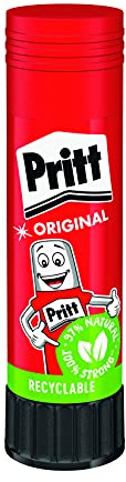 Pritt Klebestift, sicherer und kinderfreundlicher Kleber für Kunst und Bastelarbeiten, starker Klebstoff für Schule & Bürobedarf, 50x43g Pritt Stift