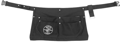 Klein Tools Tool Apron with Deep Pockets for Hand Tools, Great Electricians Gift