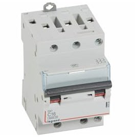 407838 Disjoncteur Tripolaire 16a - 3p Courbe C - 6/10ka - à Vis - Legrand Dx3