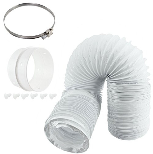 SPARES2GO Vent Hose & Extension Ring Kit for Bush Vented Tumble Dryer (4 / 100mm Diameter)