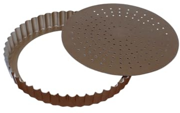 GOBEL Moule à tarte 20 cm fond mobile perforé anti adhérent 226421