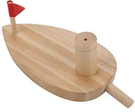 VGEBY Baby Boot Spielzeug, Ballon Angetrieben Holz Badewanne Boot Spielzeug Wasser Spiel Baden Unterhaltsam Spielzeug Für Kinder Boote Badewanne Kinder