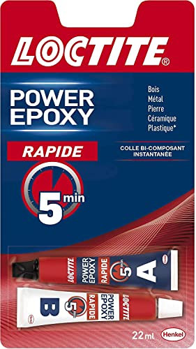 LOCTITE Colle Epoxy Rapide 5 min Invisible Tube 2x11ml Blister