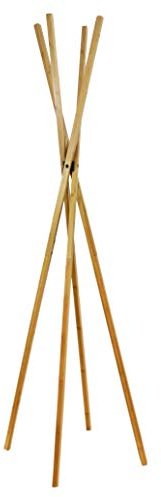 Unilux Tipy Garderobenständer auf Holzfüßen, mit 4 Haken, 175 x 50 cm
