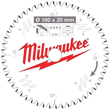 Milwaukee 4932471292 Universal Saw Blade 52 Teeth 2.2 x 160 mm