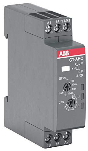 ABB CT-C Zeitrelais, DIN-Schienen, Snap-On, 0.05 s - 100h, 24 → 240V ac, 1 Kont. Einfach, 1-poliger Wechsler