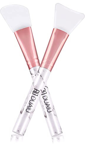 DUAIU 2 Pcs Silicone Face Mask Brush, Soft & Easy to Clean, Quick Drying, No Deformation, For Face Mask, Wand, All Skin Types, Adult, Recyclable, Soft, Special Feature: Silicone Brush Heads