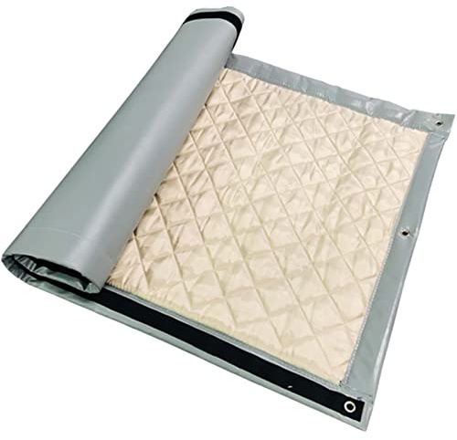 LTCANOPY Sound Barrier - Pared insonorizada, para reducir el ruido en sitios de construcción, carreteras, fábricas, campos deportivos, aislamiento acústico, aislamiento acústico, 200 x 100 cm (gris)
