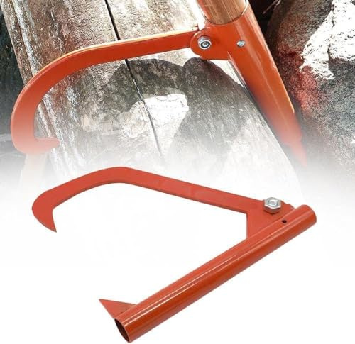 Yuehuamech Log Lifter Logging Cant Hook Log Roller Tool Outside Coating Strong Support Hook Tools Logging Cant Hook Log Lifter for Lift Heavier Trees