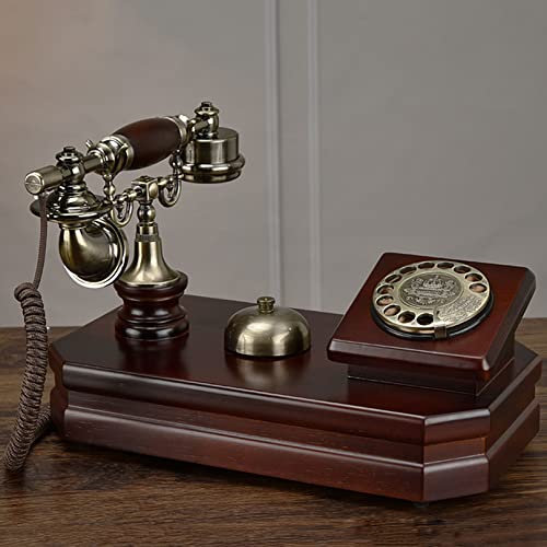 ATAAY Teléfono Vintage, teléfono Antiguo, teléfono Fijo Retro Europeo clásico, teléfono con Cable, teléfono de casa para el hogar, la Oficina, el Hotel, etc.