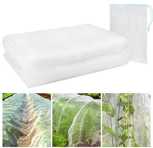 Gartennetz, feinmaschiges Gartennetz Vogelnetz Insektennetz Pflanzennetz Gemüsenetz Obstschutznetz 2,5x10m feinmaschiges Gartennetz mit 45x30cm Gartennetzbeutel