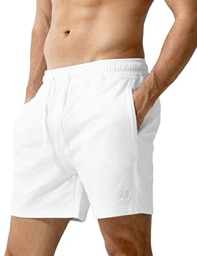 Casey Kevin Short Sport Homme Coton, Pantalon Court Jogging Décontracté Shorts de Sport Fitness Bermudas Entraînement