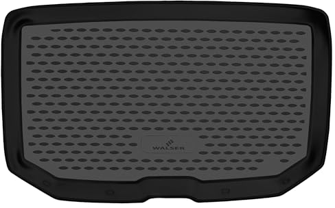 WALSER XTR Kofferraumwanne für Ford Fiesta 7 oberer Ladeboden 05/2017-Heute, 100% passgenaue Antirutschmatte Auto, Gummimatte Auto, Kofferraum Schutzmatte, Auto Gummimatten