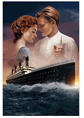 Filmposter Titanic 2 auf Leinwand, Schlafzimmer, Dekoration, Sport, Landschaft, Büro, Raumdekoration, Geschenk, ungerahmt, 30 x 45 cm