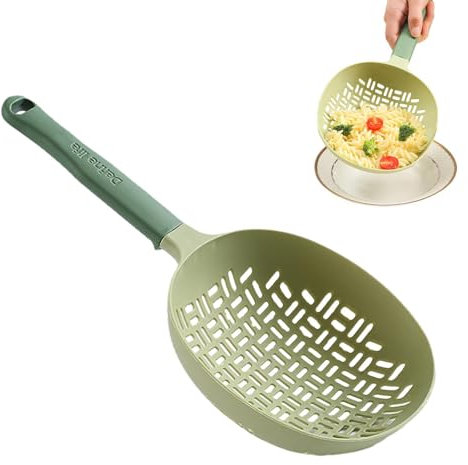 CENRF Colino in silicone - Colino per cucchiaio scanalato per pasta | Colino per alimenti in silicone riutilizzabile, schiumarola per pasta, tagliatelle, cucinare e friggere gnocchi