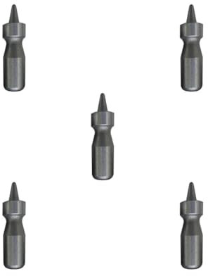 Juego de 5 herramientas para quitar pasadores de remache y cadena de motosierra, 35 mm