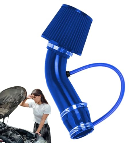 Entrada de aire frío - Kit de tubo de admisión de aire frío de alto flujo de 76 mm - Filtros de admisión de aire de repuesto de alto rendimiento, kit de aire Ram de repuesto automotriz para la mayoría