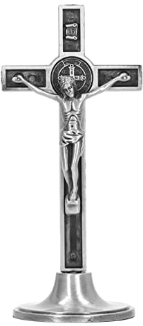 WGFOIP Standing Crucifix, Jesus Christ on Cross Statue Tabletop Crucifix Cross Praying Religious Figurine for Table Desktop