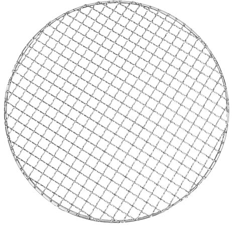 HEAGER Edelstahl zum Kochen, Gitterroste Edelstahl Rundgrill BBQ Grillnetz Maschengestelle Gitter Rundrost Dampfnetz Camping Wandern Outdoor Maschendrahtnetz