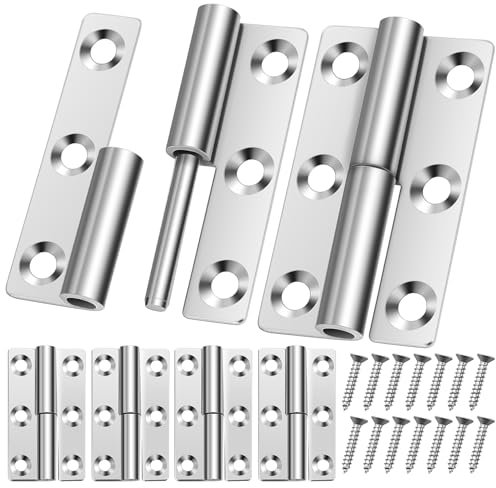Gadpiparty Bisagras Inoxidable Puertas y Ventanas Bisagras De Alta Resistencia Con Tornillos Incluidos