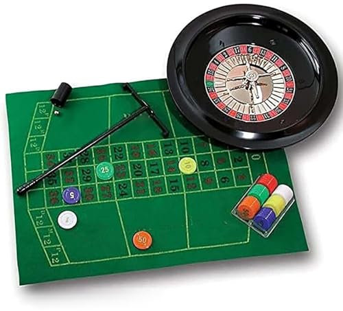 Generisch Poker Roulette Spiel-Requisite Kunststoff-Roulette Roulette-Rad Roulette-Spiel -Roulette-Tisch Partyspiel-Requisite Tische Rad Erwachsener Plastik 10 Zoll Roulette-Rad-Spielset