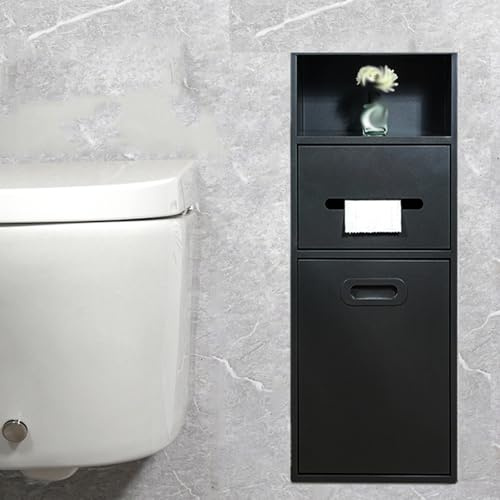 XAoSCd Nichos incorporados Nichos de Acero Inoxidable Con Puerta Desmontable Con Cubo De Basura Ducha Baño Nicho Hecho A Medida Aparte Del Inodoro Adecuado Para Parques Baños Públicos, Gris-20x66cm