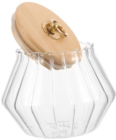 IWOWHERO Bocal Verre Bocaux Ménagers Récipient Multifonctionnel Boîte Hermétique Pour Stockage Boîte à Lessive Récipient Bocaux De Riz Scellés Étui De Rangement De Cuisine Poudre