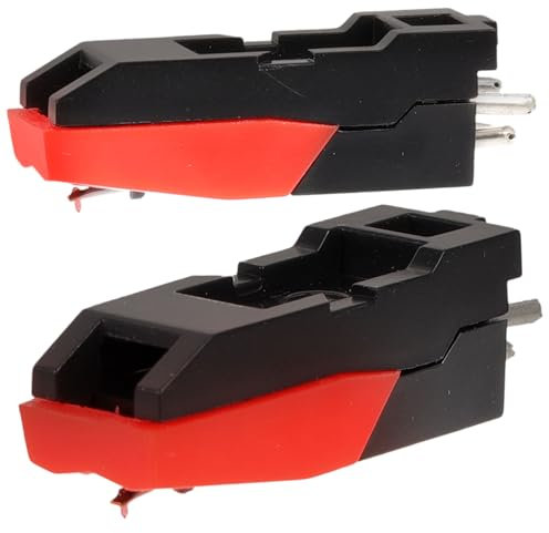 ibasenice 2pièces Aiguille De Remplacement Pour Platine Vinyle Stylet Plastique Piezoélectrique Compatible Phonographe Facile à Installer Résistant Aux Rayures