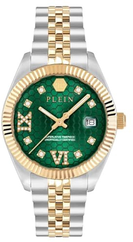 Philipp Plein Damen Analog Quarz Armabanduhr Date Superlative