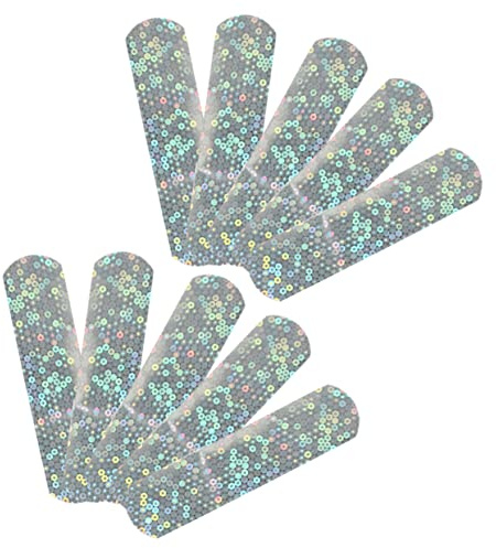 Hemobllo Parches Adhesivos Brillantina Para Primeros Auxilios 10 Unidades, Transpirable, Material Pe, Para Cuidado De Heridas Hogar y Viajes, Vendajes Protectores Infantiles