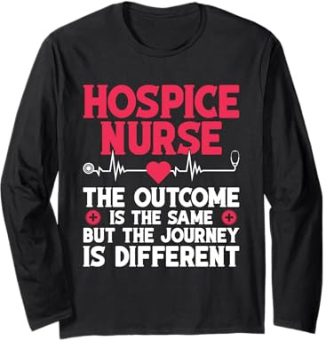 Hospice Infermiera Apprezzamento Viaggio registrato Infermiera Hospice Maglia a Manica