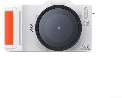 Appareil photo numérique 4K 64 MP pour étudiant, zoom 18x, enregistreur vidéo Cmaera 1080 FHD pour adultes, adolescents, débutants pour voyage, vlog selfie, blanc