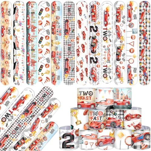 Lcnjscgo 48 piezas de dos regalos de fiesta rápidos, dos pulseras de fiesta rápidas, pulseras de relleno de bolsas de regalo para 2 suministros de decoración de cumpleaños rápidos