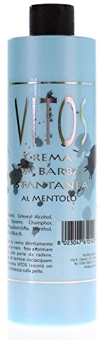 VITOS Crema Instantanea Mentolo 500Ml Crema Instantanea Da Barba Al Mentolo 500Ml - 500 Gr