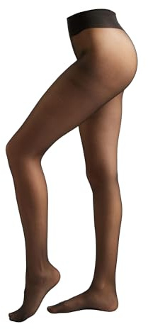 CALZEDONIA Woman's Sheer Essential 40 Denier Tights in Black, Size M