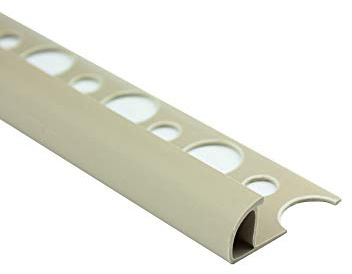 10x PVC Viertelkreis Fliesenschiene Fliesenprofil Kunststoff L270cm 10mm Bahama