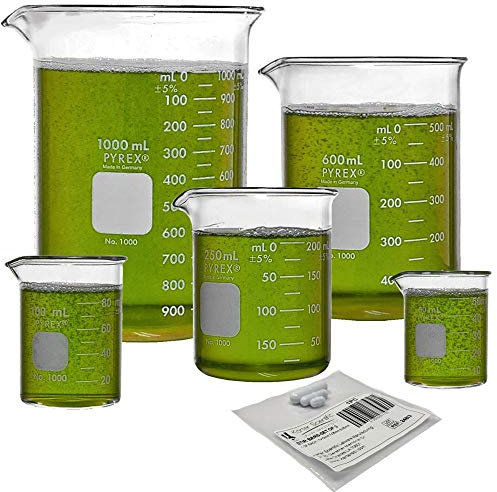 Corning Pyrex Griffin Low Form Corning Beaker Set (Set of 5)