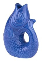 Gift Company - Monsieur Carafon - Vase/Blumenvase - XS - Steingut - Azure/Blau - 8,5 x 5,5 x 12,5cm - 0,2 Liter