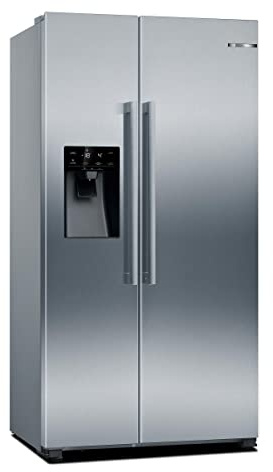 Bosch KAD93AIEP Série 6 Réfrigérateur américain Side-by-Side 178,7 x 90,8 cm Réfrigérateur 368 L + 165 L Congélation NoFrost Plus jamais décongelé, éclairage LED uniforme