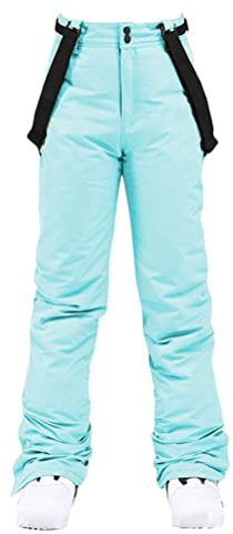 ORANDESIGNE Winter Skihose Schneehose Snowboardhose Winddicht Thermohose Wanderhose Outdoor Winterhose Softshellhose Outdoorhosen Trekkinghose Schneehosen Jagdhose Herren Damen A Grün L