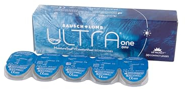 Bausch + Lomb ULTRA ONE DAY Lenti a Contatto Giornaliere Correttive, 30 Lenti, BC 8.6 mm, DIA 14.2 mm, -9.0 Diopt