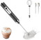 Milk Frother Coffee USB Rechargeable Handheld Milk Frother 1 Milk Frother 1 Whisk for Cappuccino, Hot Chocolate, Coffee, Latte