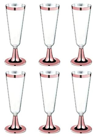 6 pz/Set di Plastica Flute di Champagne Bicchieri Forniture per Feste di Nozze Bar Drink Cup Bicchieri da Cocktail USA E Getta Set 150 ml