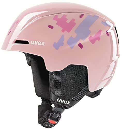 uvex viti - robuster, Leichter Skihelm optimaler Belüftung für Kinder - pink Puzzle - 46-50 cm