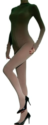 RUIBAVYA Donna Bodystocking Collant Sexy Catsuit Donna Nylon Sexy Lingerie Collant Aperti
