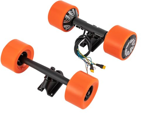 Elektrisches Skateboard Dual-Motor Set - 250W Brushless Motor, 220.46lbs Traglast - IP44 Wasserdicht - Ideal für Skateboard-Liebhaber und Pendler (Orange)