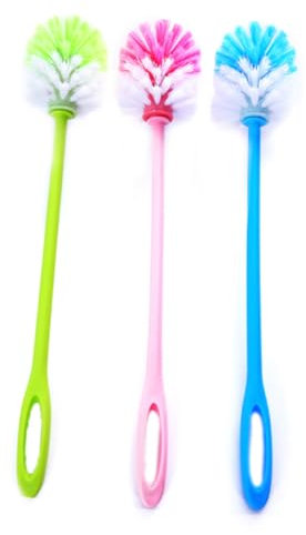 Amosfun 3 Pz Spazzola per WC scopino impugnafacile spazzolino WC scopettino WC scovolino gabinetto spazzolone Spazzola per la Pulizia della Tazza del WC lavasciuga WC Pulito Toilette