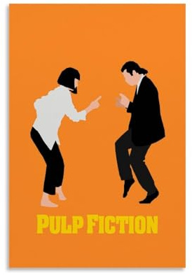 AYUBQ Pulp Fiction Poster, Raumdekoration, künstlerisches Poster für Zimmer, ästhetische Leinwand, Wandkunst, Schlafzimmerdekoration, 30 x 45 cm, ungerahmter Stil
